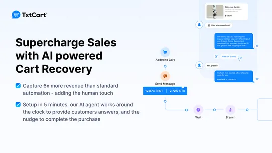 TxtCart: SMS Marketing &amp; AI screenshot