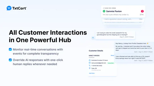 TxtCart: SMS Marketing &amp; AI screenshot