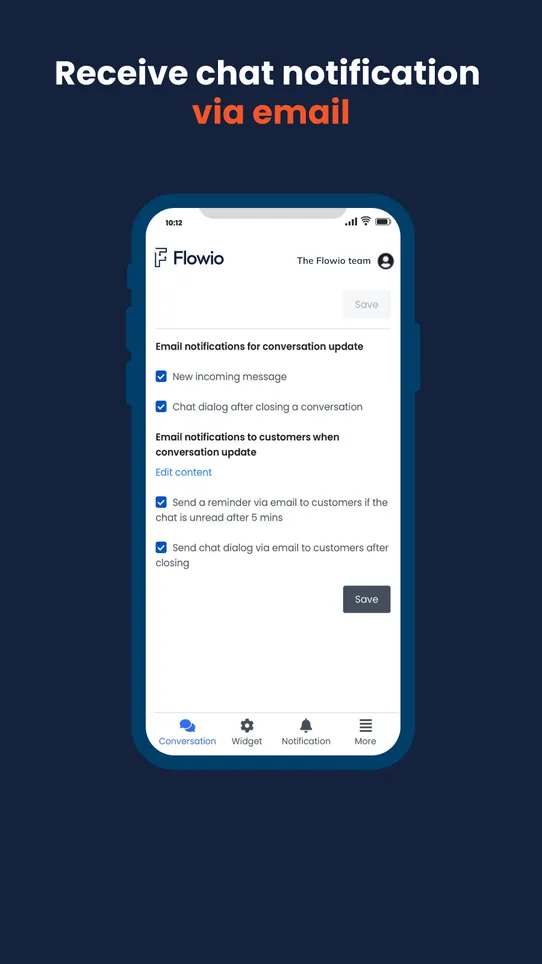 Flowio Email Marketing, Pop Up screenshot