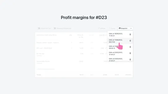 QuoteMate Draft Profit Margins screenshot