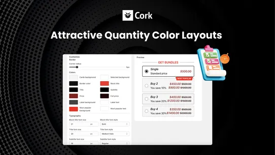 Cork ‑ Product Bundle App screenshot