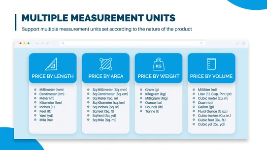 Measurement Price Calculator screenshot