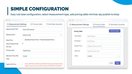 MPC Unit Pricing Calculator screenshot