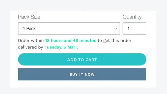 Order Before Delivery Deadline screenshot