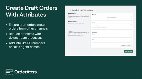 OrderAttrs screenshot