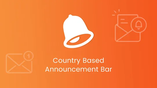 Country Based Announcement Bar screenshot