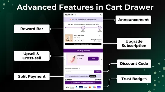 IA ‑ Cart Drawer Cart Upsell screenshot