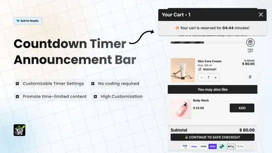 IA Cart Drawer: Gifts &amp; Upsell screenshot