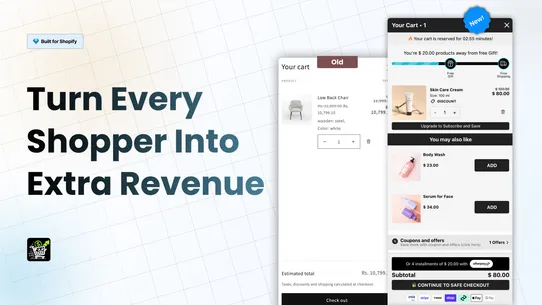 IA Cart Drawer: Gifts &amp; Upsell screenshot