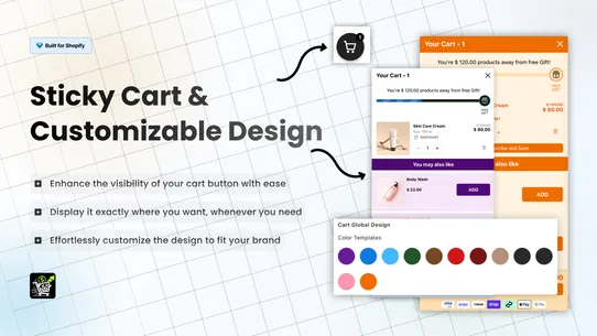 Oxify Slide Cart Drawer Upsell screenshot