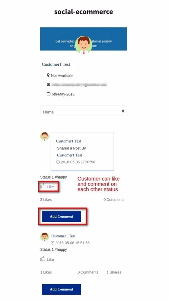 Social Commerce screenshot