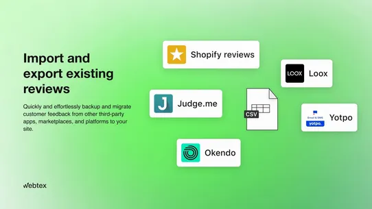 Webtex Product Reviews screenshot