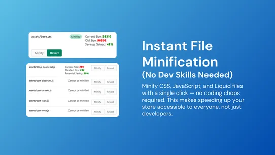 MinifyMe ‑ File Optimizer screenshot