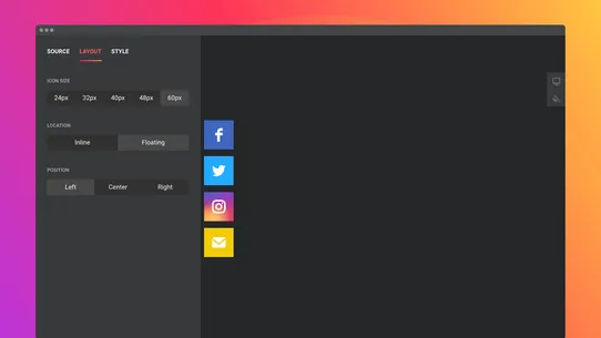 Social Media Icons by Elfsight screenshot