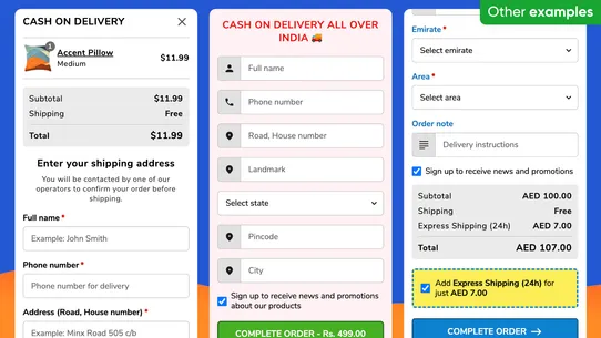 Releasit COD Form &amp; Upsells screenshot