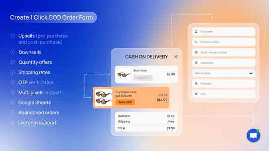 Releasit COD Form &amp; Upsells screenshot