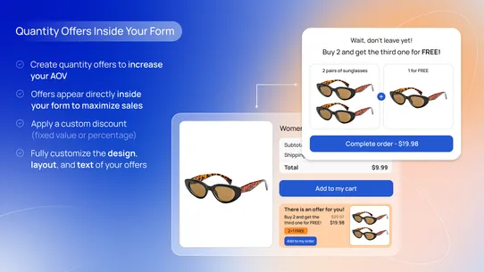 Releasit COD Form &amp; Upsells screenshot