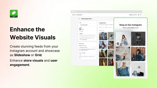 VIBE Shoppable Instagram Feed screenshot