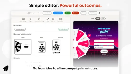 CrazyRocket • Spin Wheel PopUp screenshot