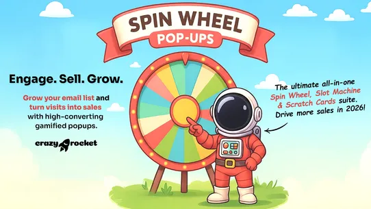 CrazyRocket • Spin Wheel PopUp screenshot