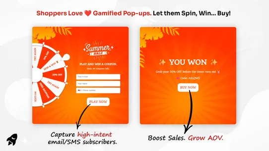 CrazyRocket • Spin Wheel PopUp screenshot