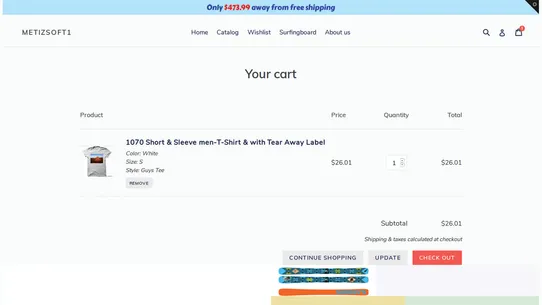 Easy Shipping Bar screenshot