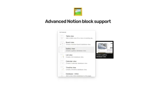 Blockparty Notion Page Builder screenshot