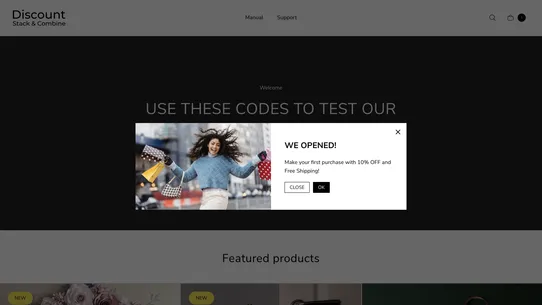 DiscountX: Stack Combine Popup screenshot