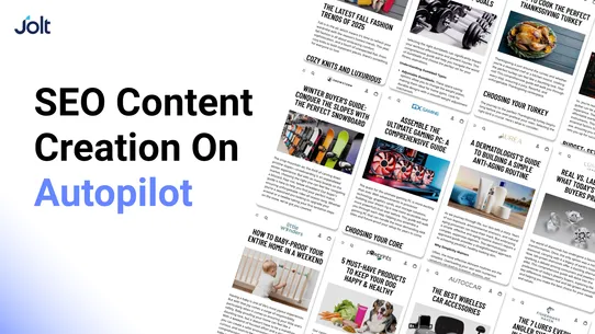 Jolt: AI SEO Blog &amp; Image screenshot