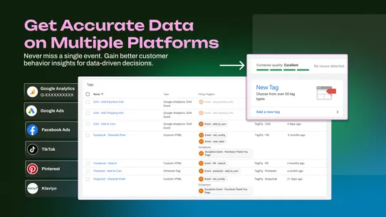 TagFly Google Ads, Tag Manager screenshot