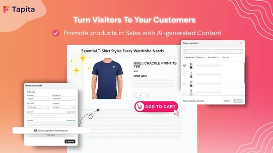 Tapita AI SEO Blog Builder screenshot
