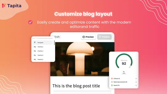 Tapita SEO AI Blog Builder screenshot