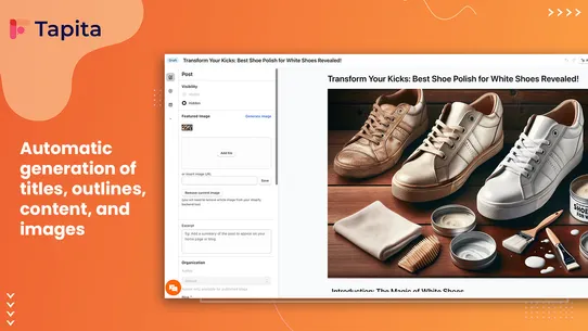 Tapita AI SEO Blog Builder screenshot