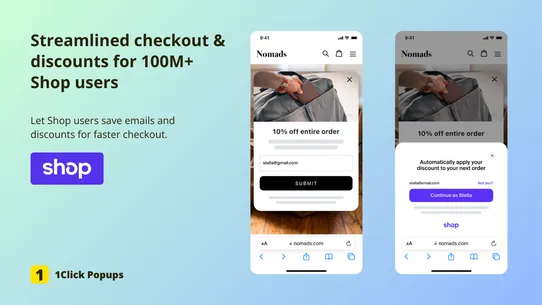 1Click Popups – Email Pop Ups screenshot
