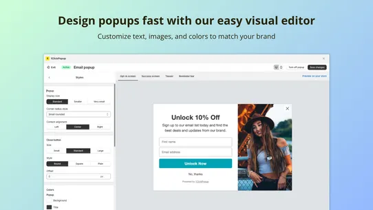 1Click Popups – Email Pop Ups screenshot