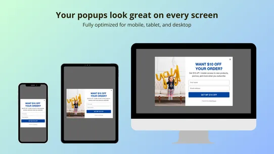 1Click Popups – Email Pop Ups screenshot