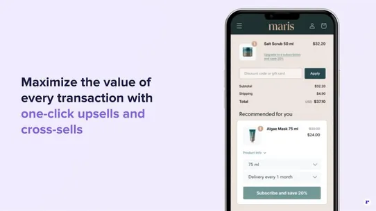 Recharge Subscriptions App screenshot