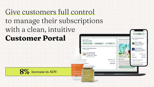 Recharge Subscriptions App screenshot