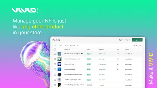 VIVID NFT screenshot