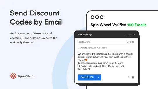 Spin Wheel Email Popups • EA screenshot