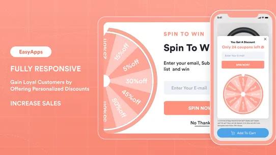 EA • Spin Wheel Email Popups screenshot