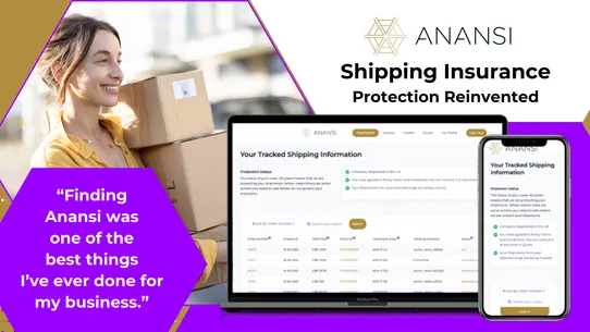 Anansi Shipping Insurance screenshot