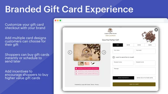 Loopz Gift Cards screenshot