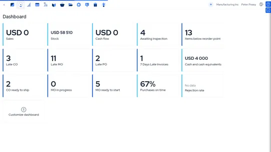 MRPeasy Manufacturing ERP screenshot