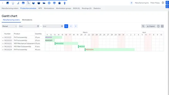 MRPeasy Manufacturing ERP screenshot