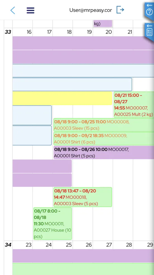 MRPeasy Manufacturing ERP screenshot