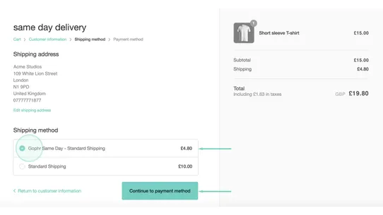 Gophr ‑ Same day delivery screenshot