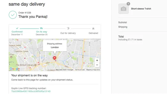 Gophr ‑ Same day delivery screenshot