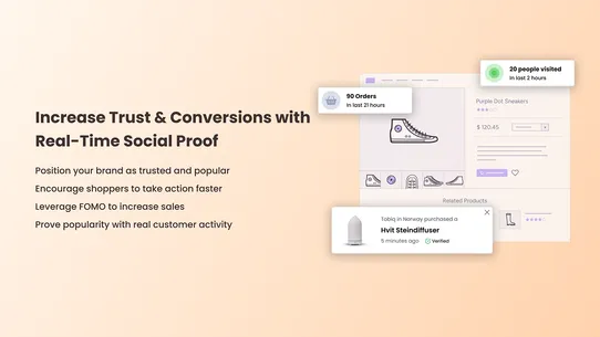Sales Popups &amp; Social Proof screenshot