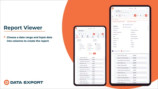 Data Export IO: Reports screenshot